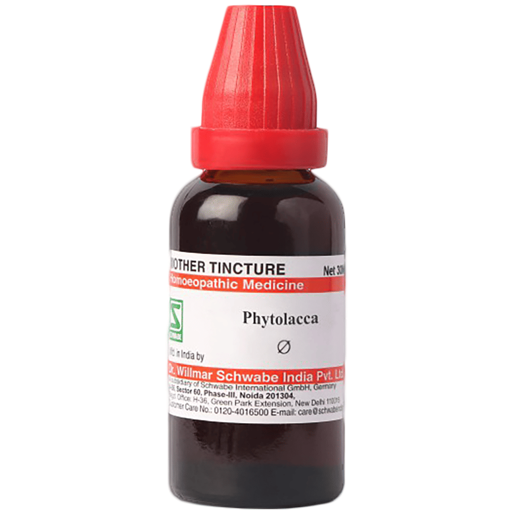 Dr Willmar Schwabe India Phytolacca Mother Tincture Q bottle of 30 ml Mother Tincture
