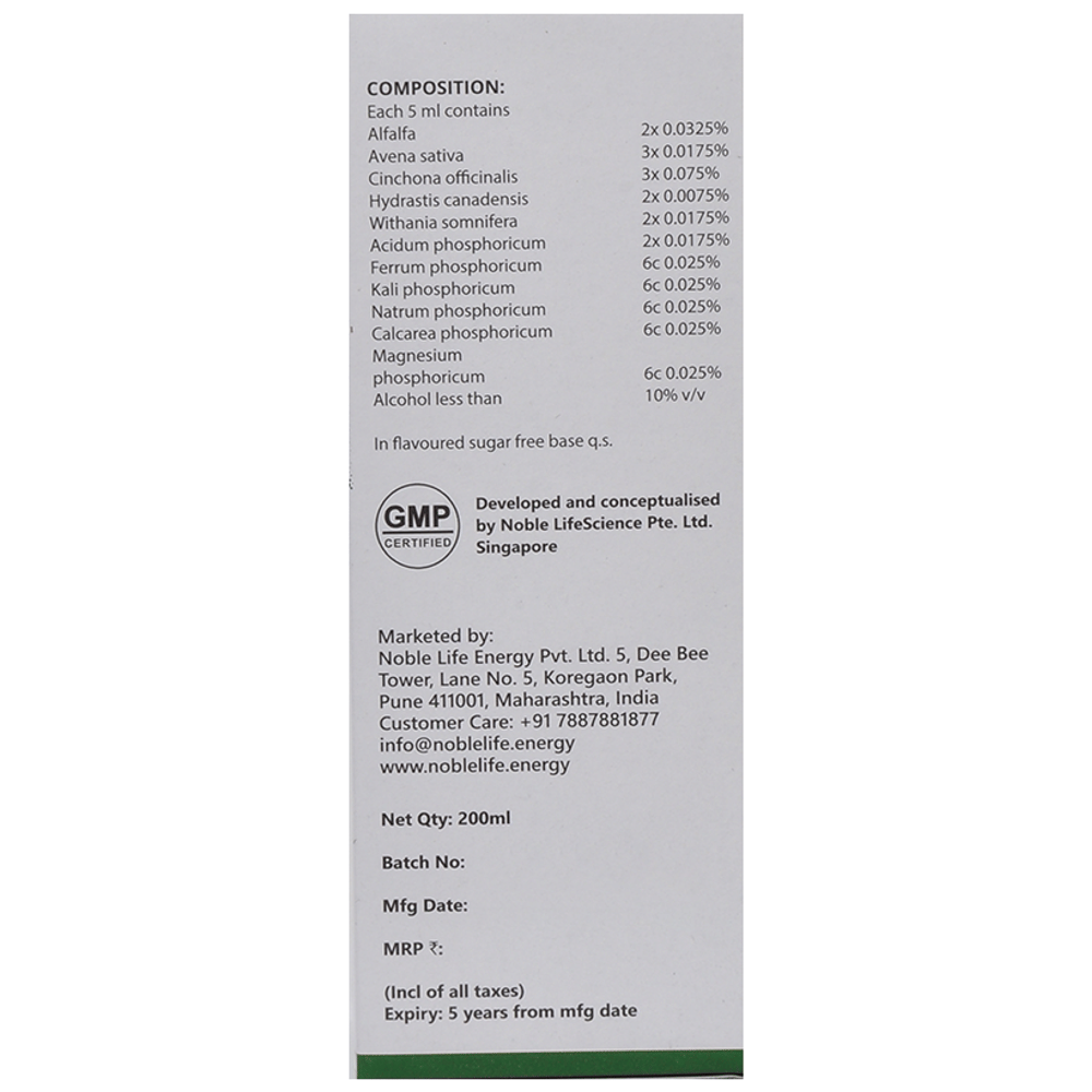 Noble Life Energy ES02 Alfavita Tonic Sugar Free bottle of 200 ml Tonic Noble Life Energy ES02 Alfavita Tonic Sugar Free bottle of 200 ml Tonic