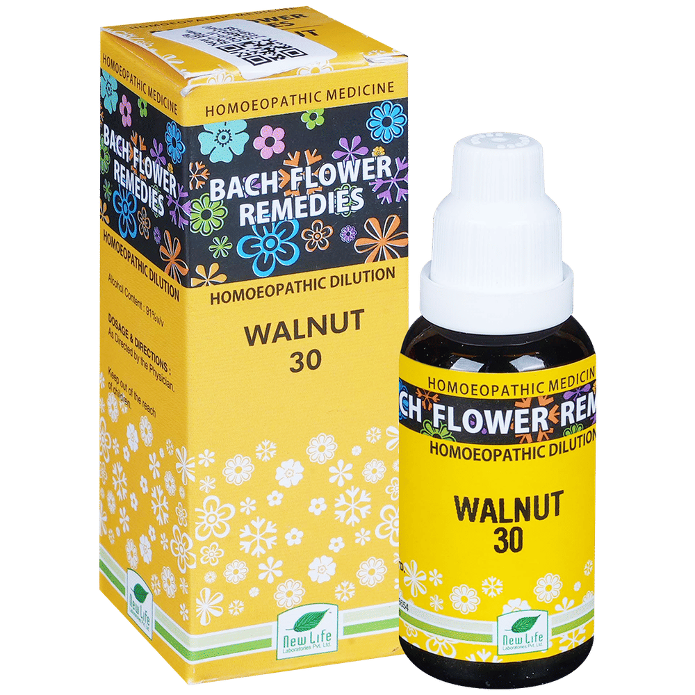 New Life Bach Flower Walnut 30 bottle of 30 ml Dilution