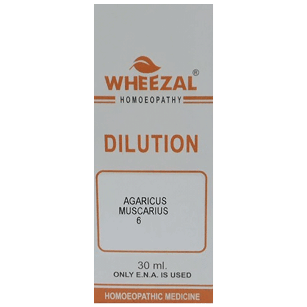 Wheezal Agricus Mus. Dilution 6 bottle of 30 ml Dilution