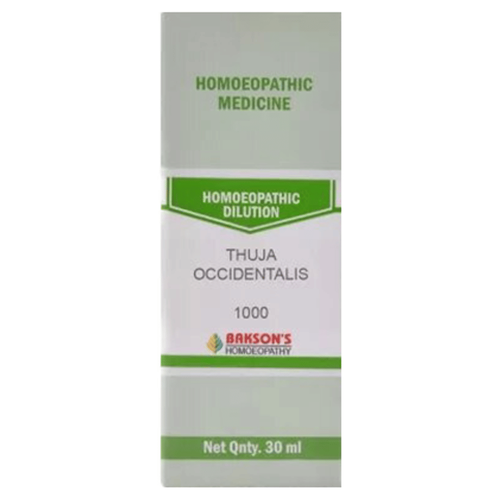 Bakson's Homeopathy Thuja Occidentalis Dilution 1M bottle of 30 ml Dilution