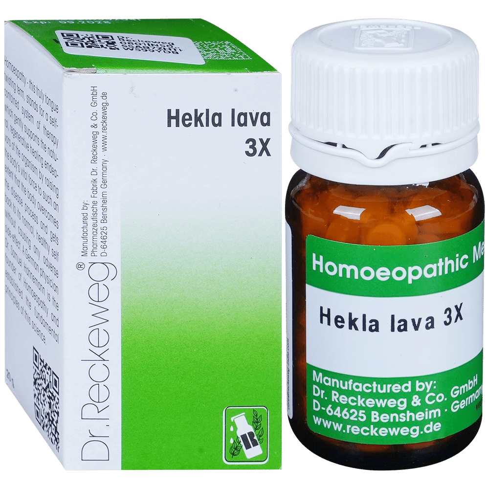 Dr. Reckeweg Hekla Lava Trituration Tablet 3X bottle of 20 gm Trituration Tablet