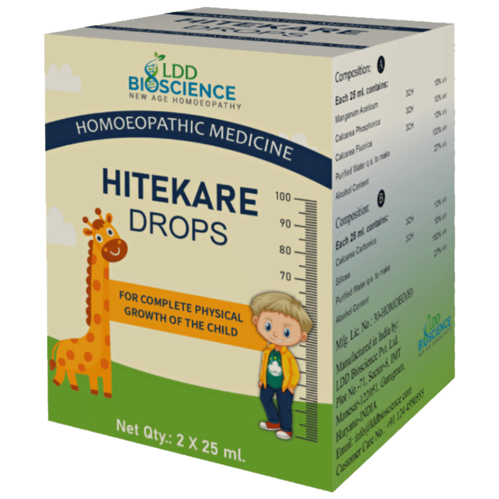 LDD Bioscience Hitekare Drops (25ml Each) box of 2 bottles