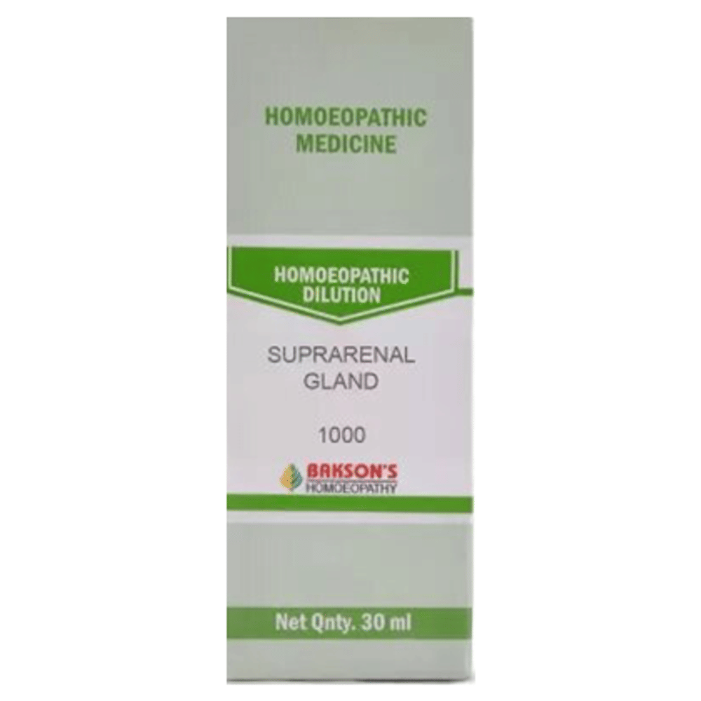 Bakson's Homeopathy Suprarenal Gland Dilution 1M bottle of 30 ml Dilution