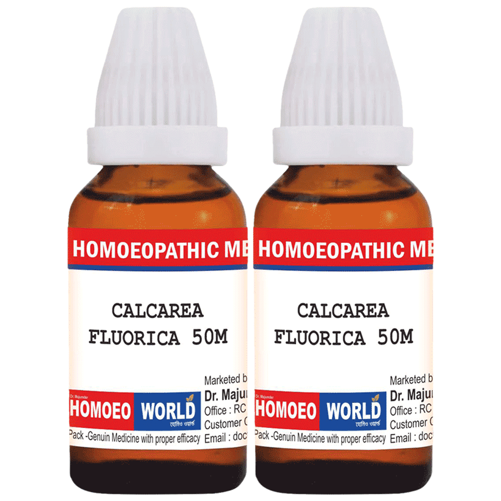 Dr. Majumder Homeo World Calcarea Fluorica Dilution(30ml Each) 50M combo pack of 2 Packs