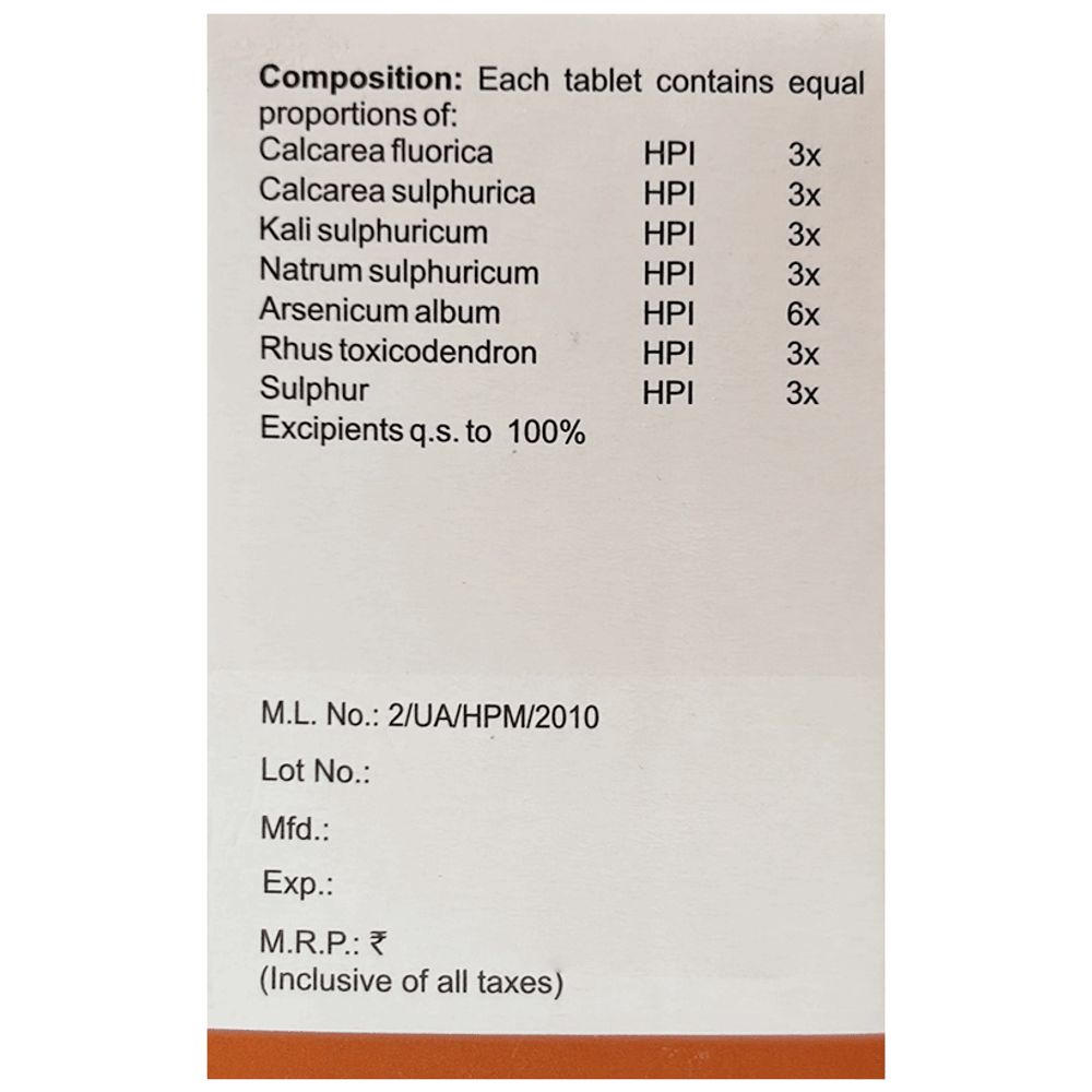 Bakson's Dandruff Aid Tablet bottle of 75 tablets