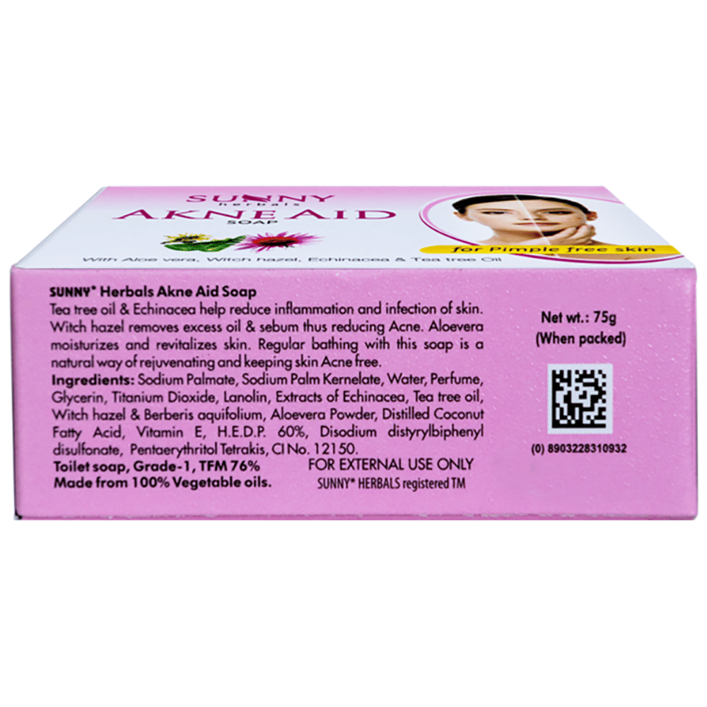 Sunny Herbals Akne Aid Soap packet of 75 gm Soap