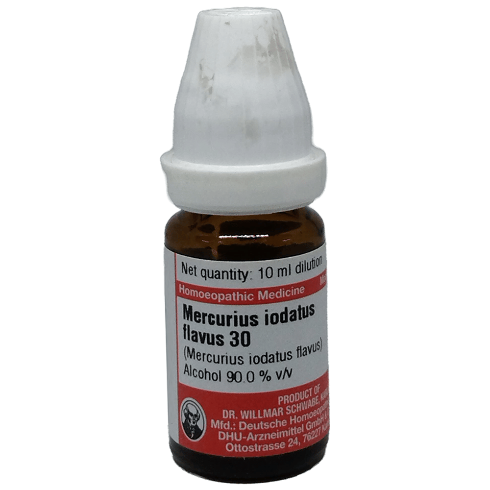 Dr Willmar Schwabe Germany Mercurius Iodatus Flavus Dilution 30 bottle of 10 ml Dilution
