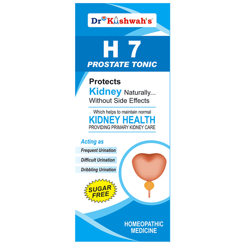 Dr Kushwah's H 7 Prostate Tonic Sugar Free bottle of 225 ml Tonic