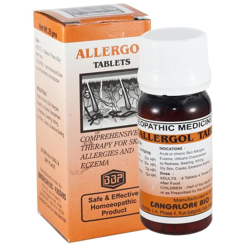 Bangalore Bio-Plasgens Allergol Tablet bottle of 25 gm Tablet