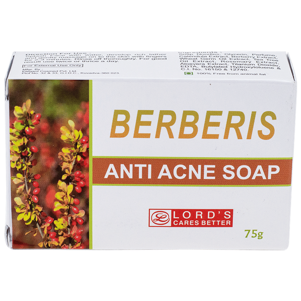 Lord's Berberis Soap packet of 75 gm Soap