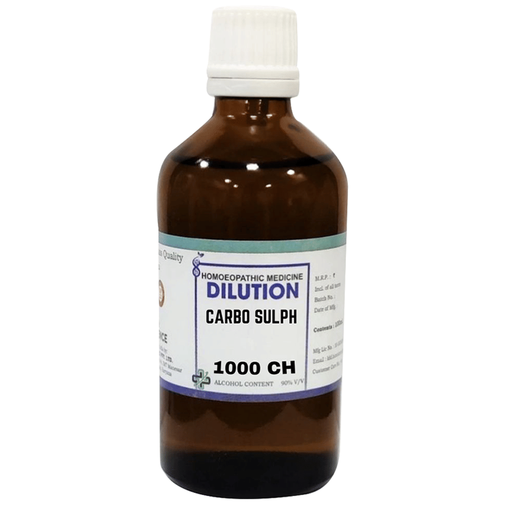 LDD Bioscience Carbo Sulph Dilution 1000 CH bottle of 100 ml Dilution