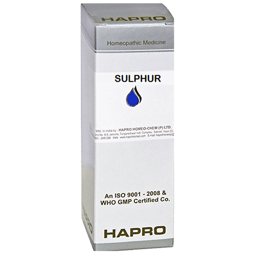 Hapro Sulphur Dilution 30 bottle of 30 ml Dilution