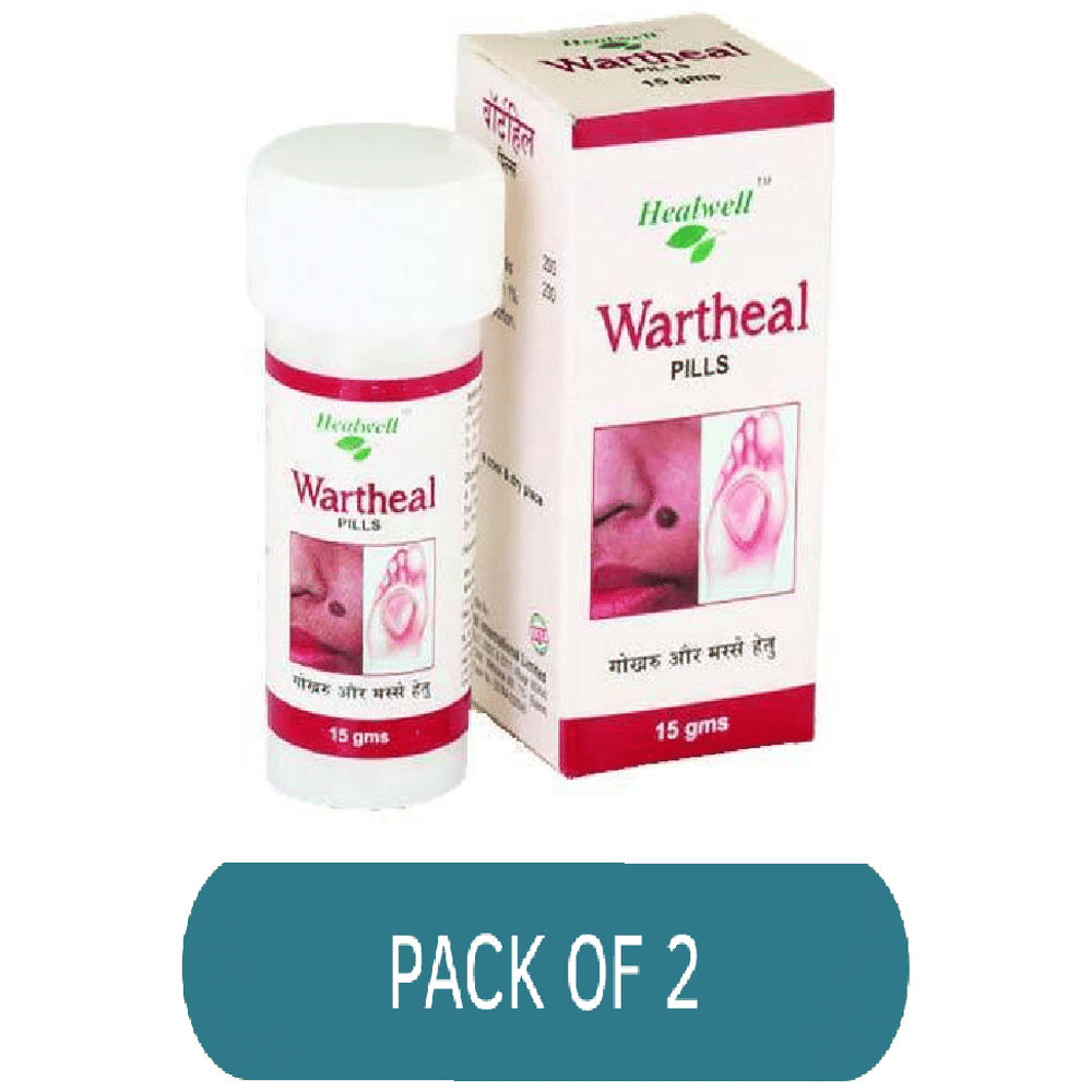 Healwell Wartheal Pills bottle of 15 gm Tablet