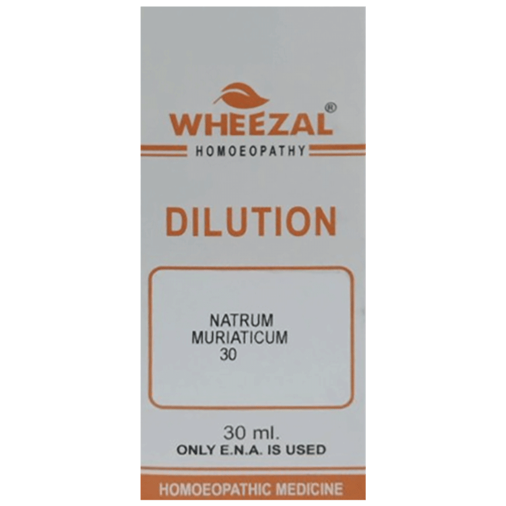 Wheezal Natrum Muriaticum Dilution 30 bottle of 30 ml Dilution