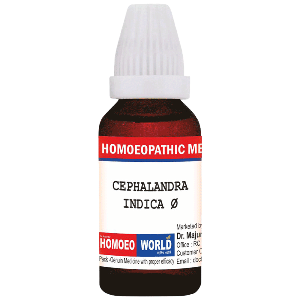 Dr. Majumder Homeo World Cephalandra Indica Mother Tincture (30ml Each) Q box of 1 Bottle