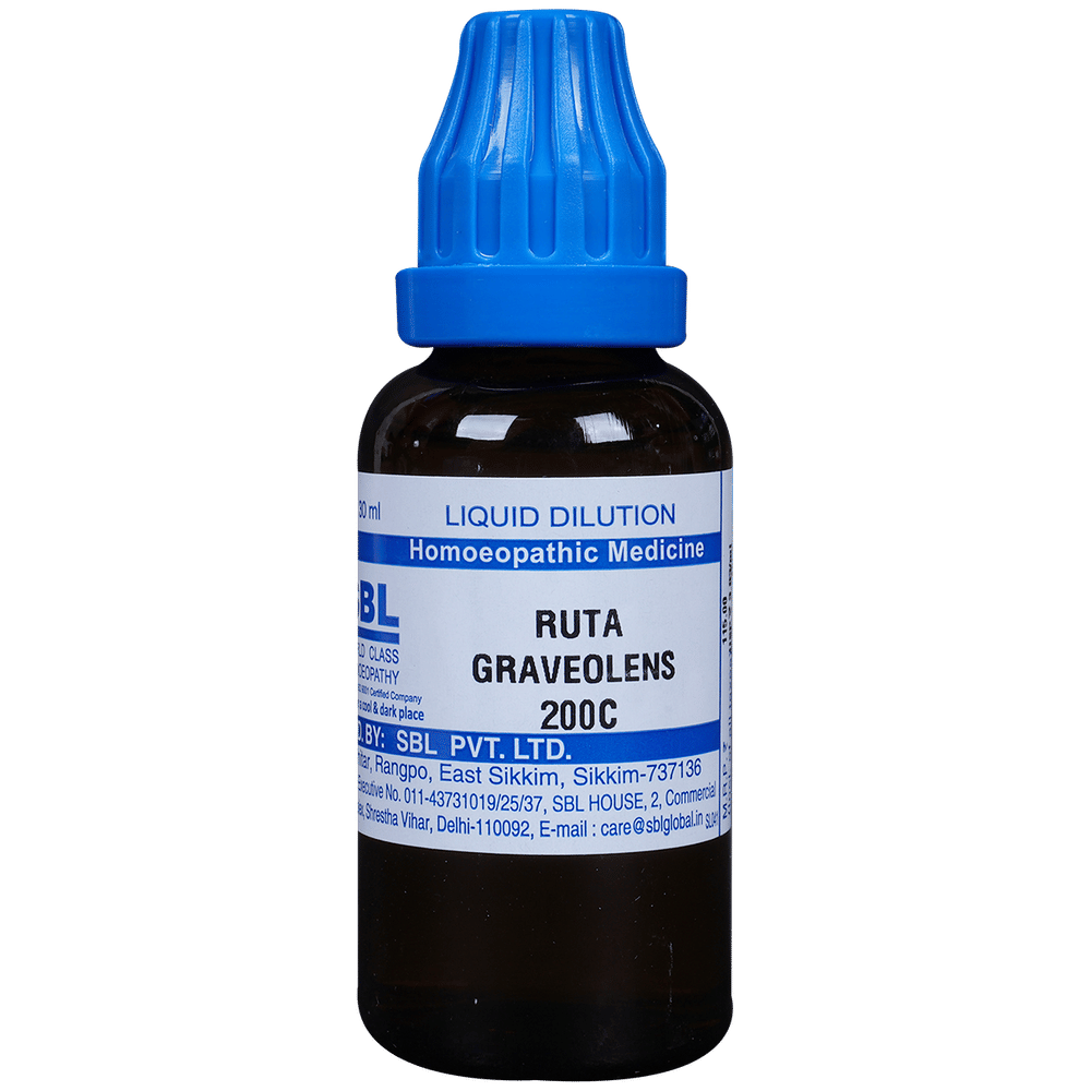 SBL Ruta Graveolens Dilution 200 CH bottle of 30 ml Dilution