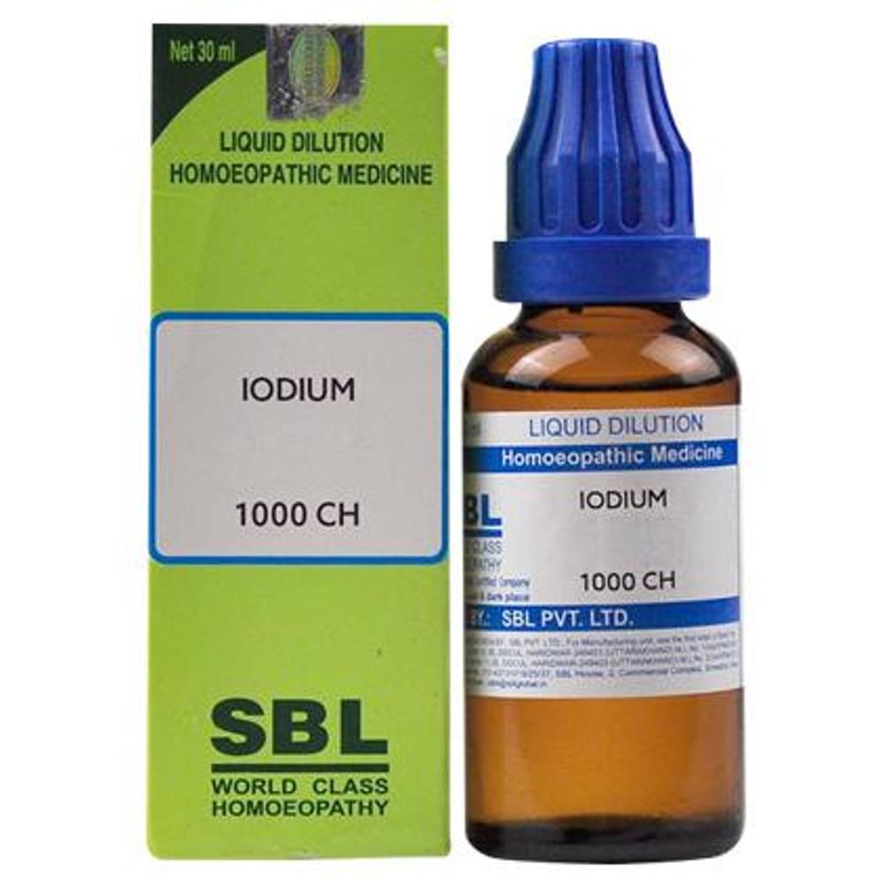 SBL Iodium Dilution 1000 CH bottle of 30 ml Dilution