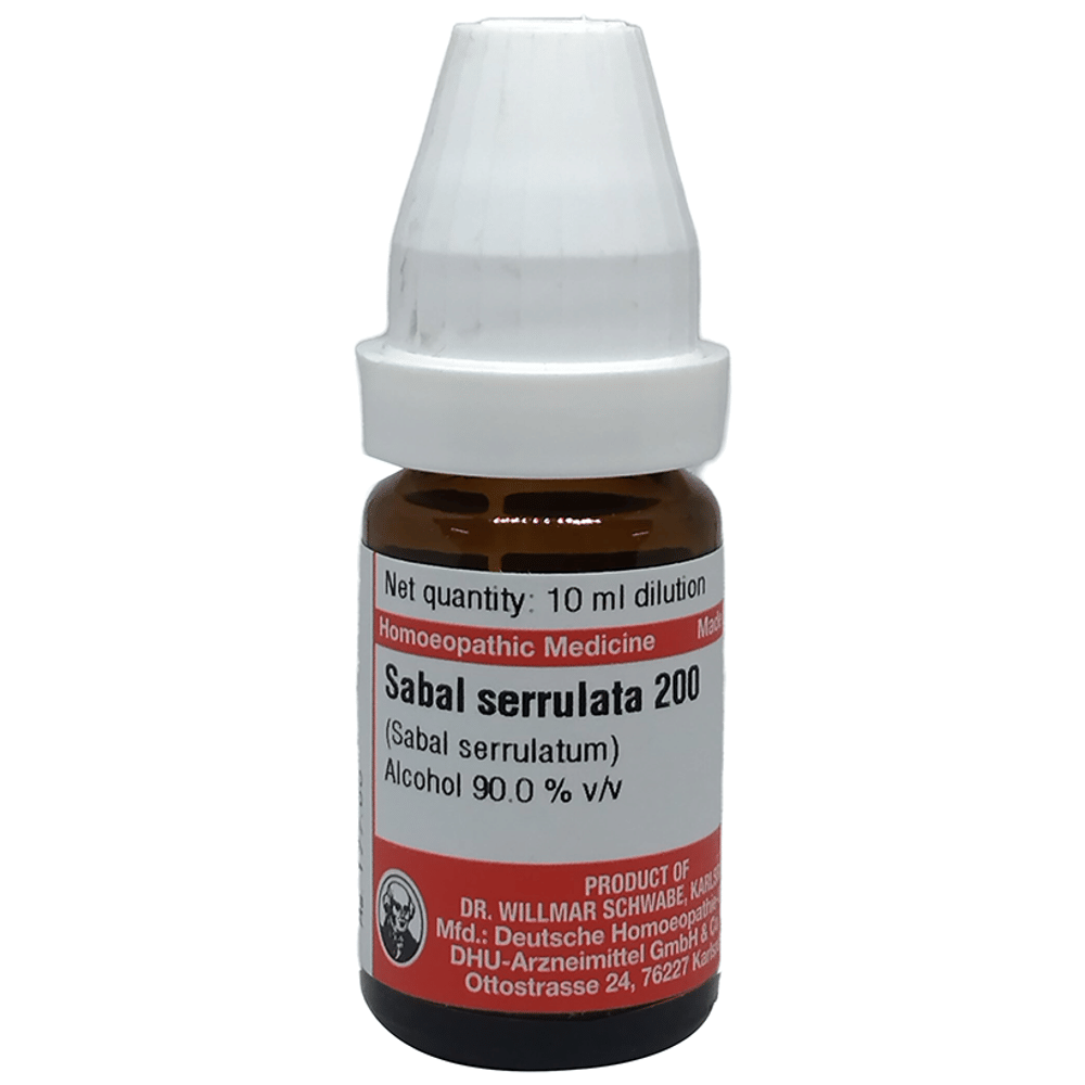 Dr Willmar Schwabe Germany Sabal Serrulata  Dilution 200 bottle of 10 ml Dilution