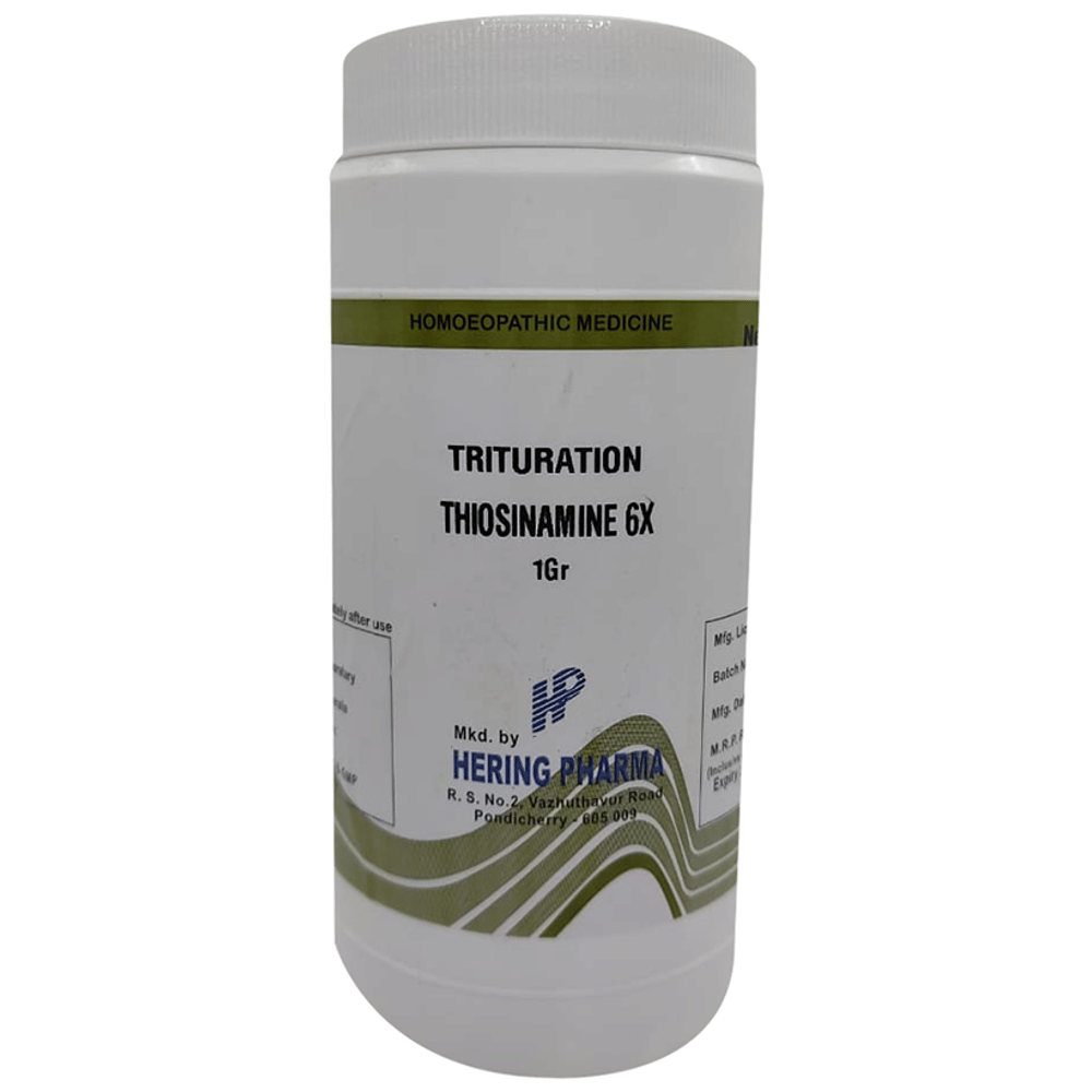 Hering Pharma Thiosinamine Trituration Tablet 6X jar of 450 gm Trituration Tablet