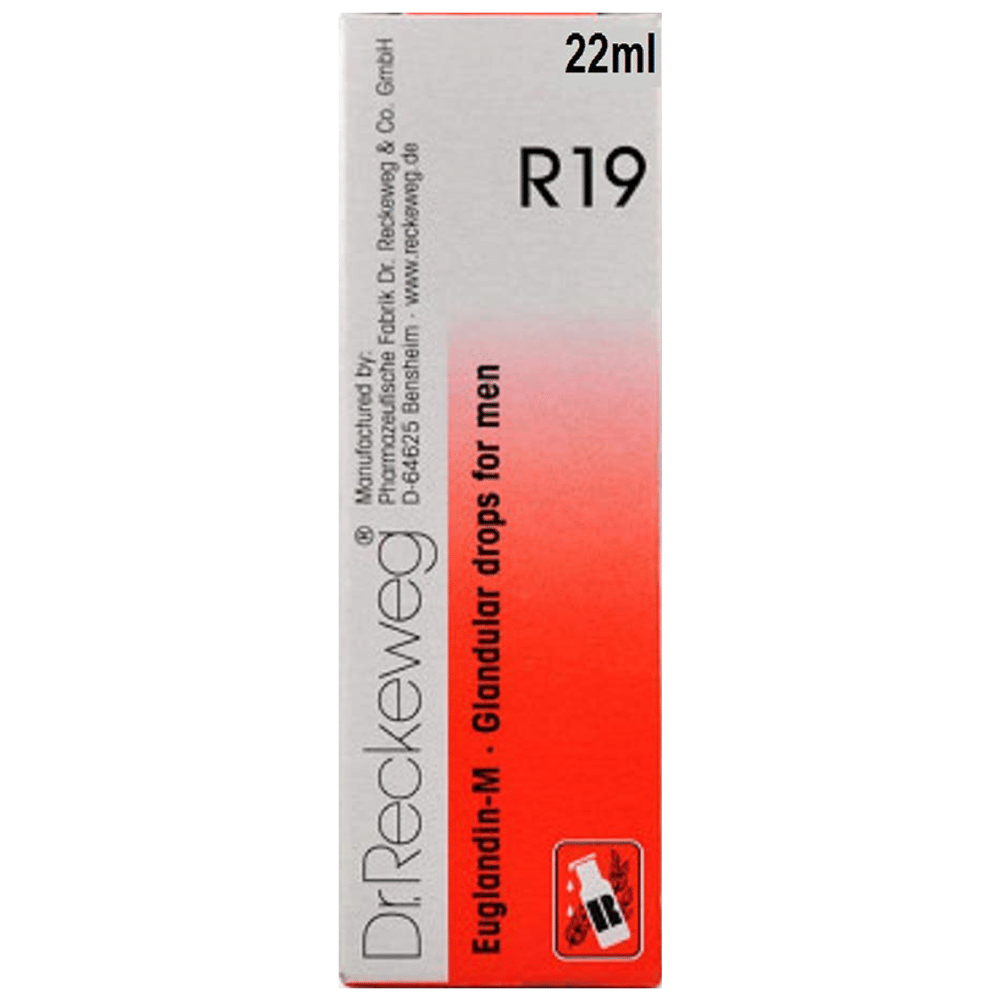 Dr. Reckeweg R19 Glandular Drops for Men bottle of 22 ml Drop