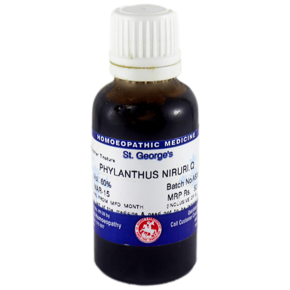 St. George‚Äôs Phylanthus Niruri Mother Tincture Q bottle of 30 ml Mother Tincture