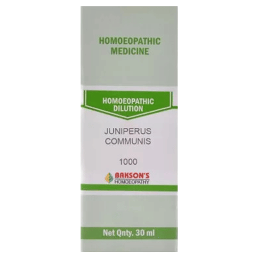 Bakson's Homeopathy Juniperus Communis Dilution 1000 CH bottle of 30 ml Dilution