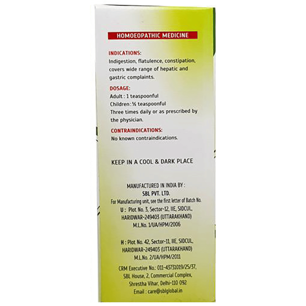 SBL Kalmegh Syrup bottle of 115 ml Syrup