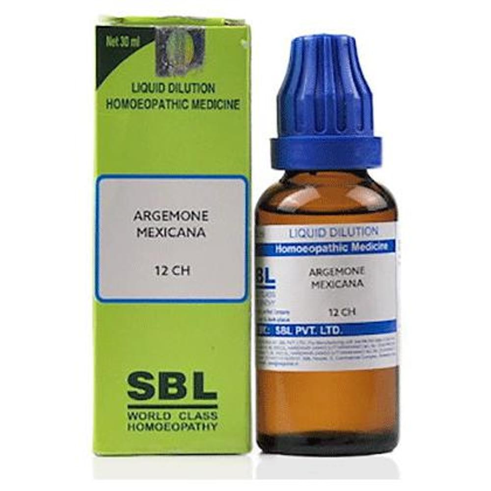 SBL Argemone Mexicana Dilution 12 CH bottle of 30 ml Dilution