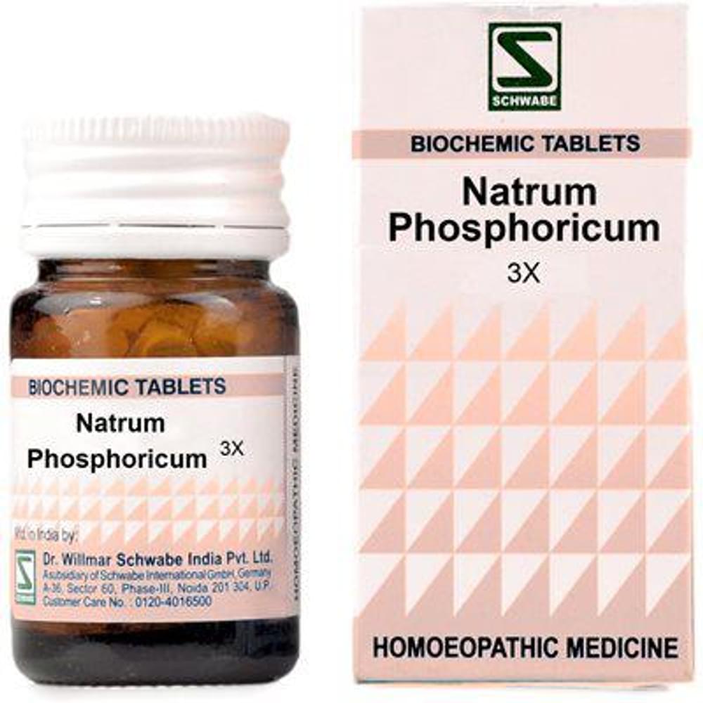 Dr Willmar Schwabe India Natrum Phosphoricum Biochemic Tablet 3X bottle of 20 gm Biochemic Tablet