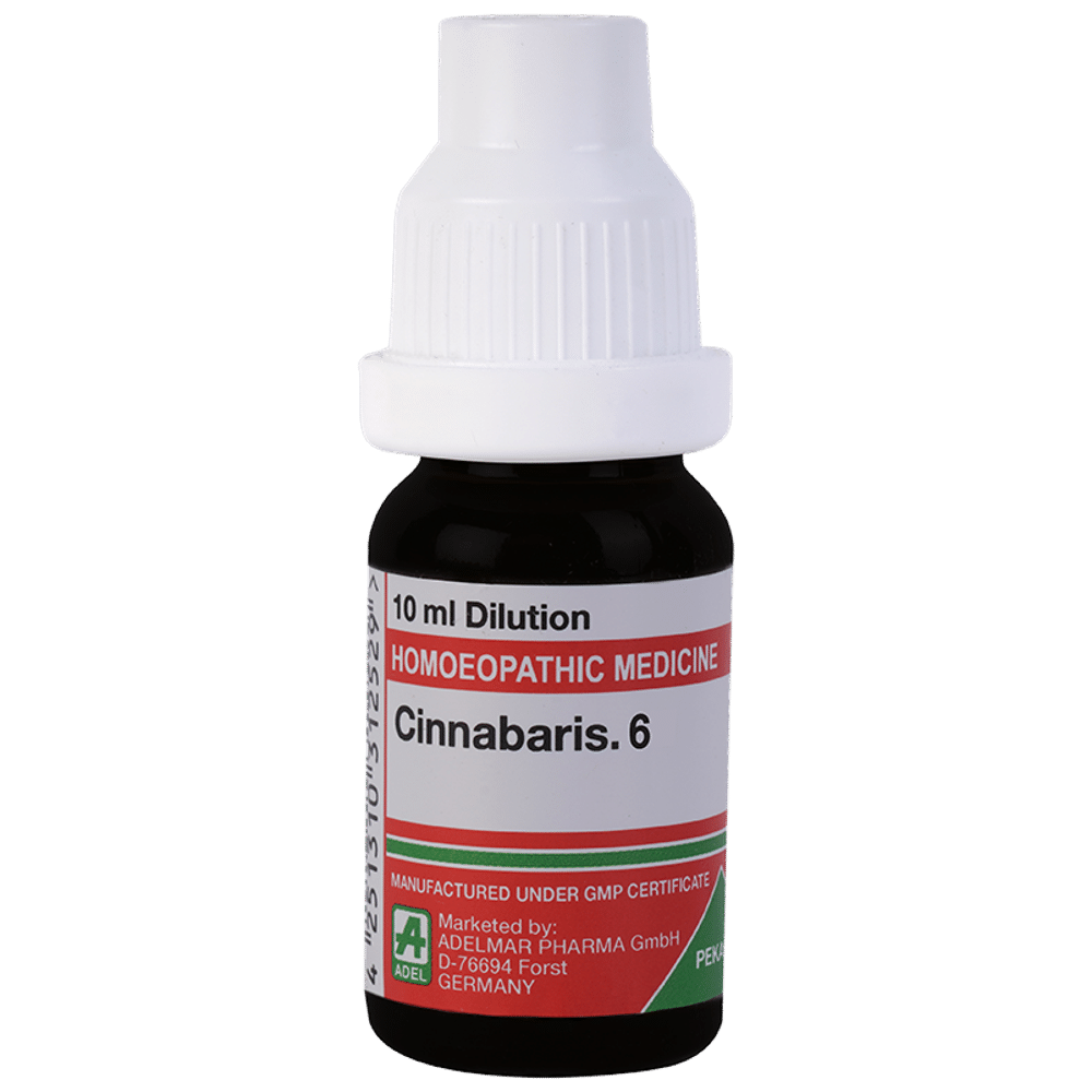 ADEL Cinnabaris Dilution 6 bottle of 10 ml Dilution