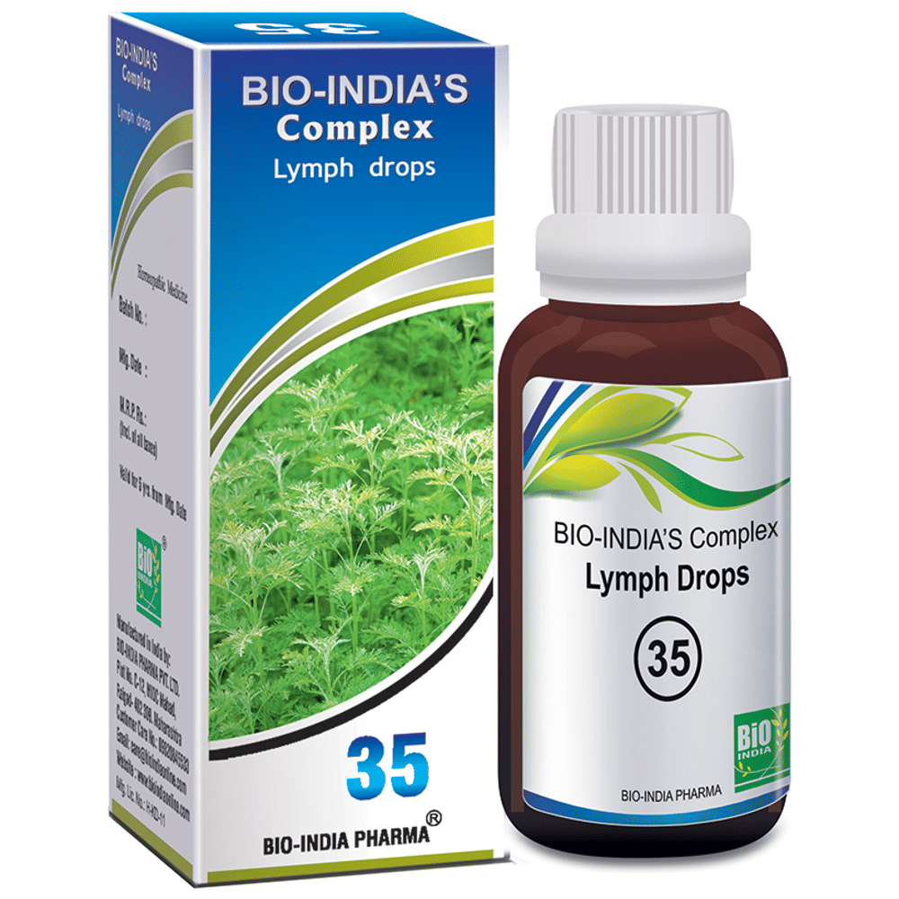 Bio India Complex 35 Lymph Drop bottle of 30 ml Drop