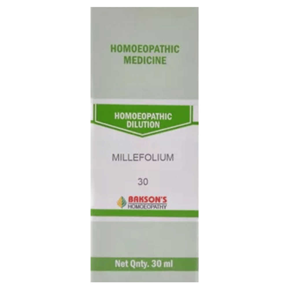 Bakson's Homeopathy Millefolium Dilution 30 bottle of 30 ml Dilution Bakson's Homeopathy Millefolium Dilution 30 bottle of 30 ml Dilution