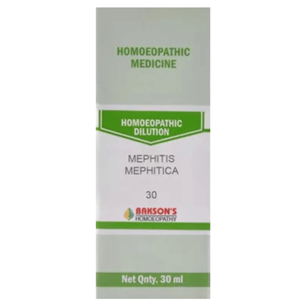 Bakson's Homeopathy Mephitis Mephitica Dilution 30 bottle of 30 ml Dilution