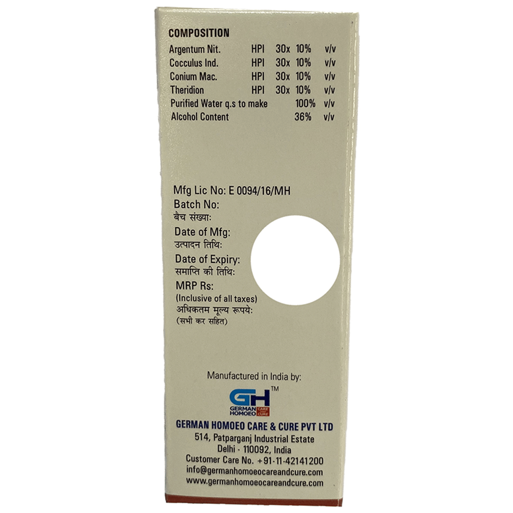 German's 527 Vertigo & Syncope Drop bottle of 30 ml Drop