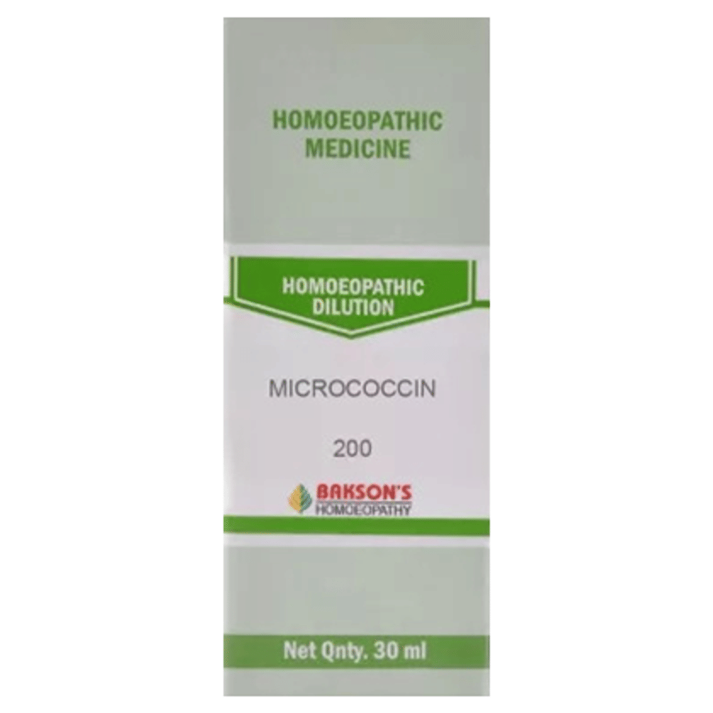 Bakson's Homeopathy Micrococcin Dilution 200 bottle of 30 ml Dilution