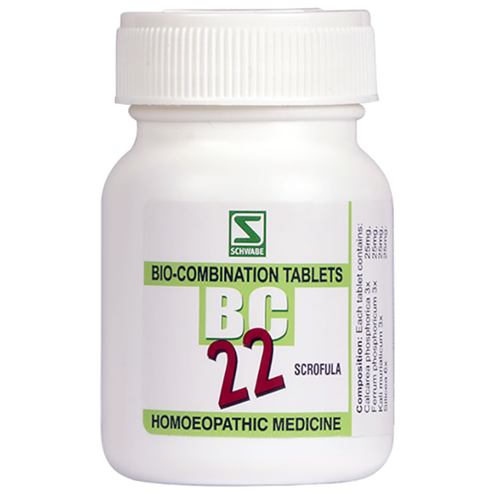 Dr Willmar Schwabe India Bio-Combination 22 (BC 22) Tablet bottle of 20 gm Biocombination Tablet
