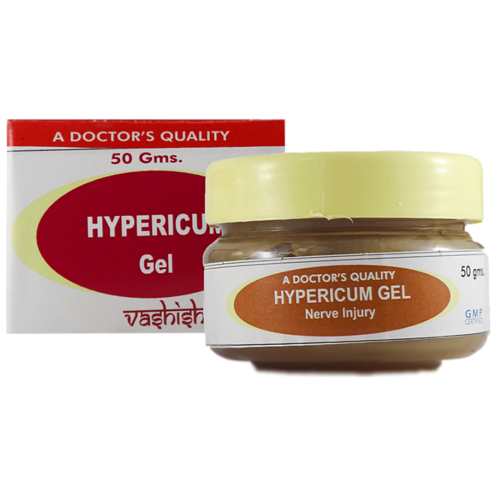 Vashisht Hypericum Gel jar of 50 gm Gel