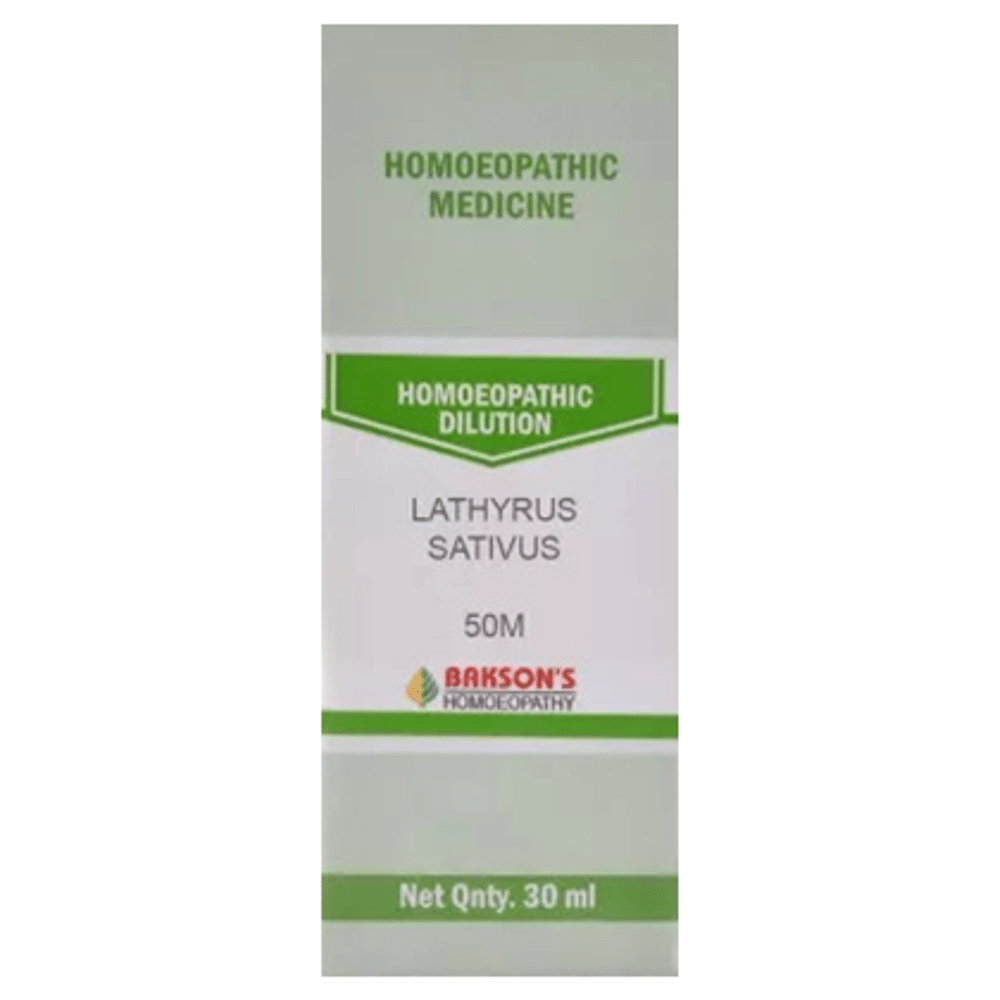 Bakson's Homeopathy Lathyrus Sativus Dilution 50M bottle of 30 ml Dilution