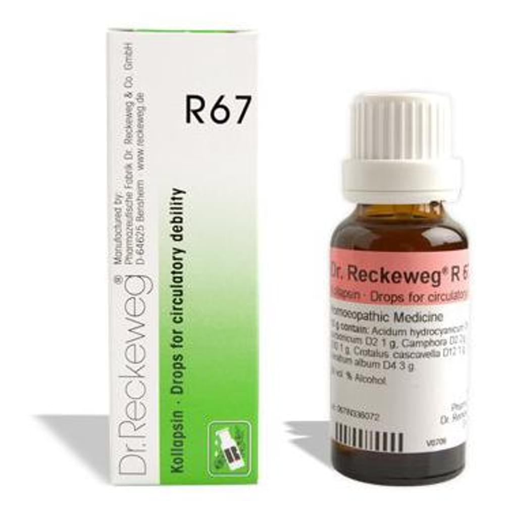 Dr. Reckeweg R67 Circulatory Debility Drop bottle of 22 ml Drop