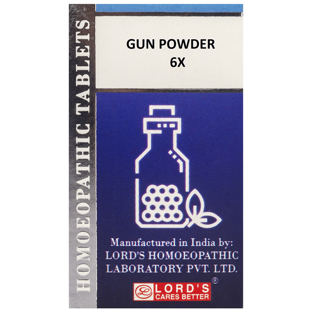 Lord's Gun Powder Trituration Tablet 6X bottle of 25 gm Trituration Tablet Lord's Gun Powder Trituration Tablet 6X bottle of 25 gm Trituration Tablet