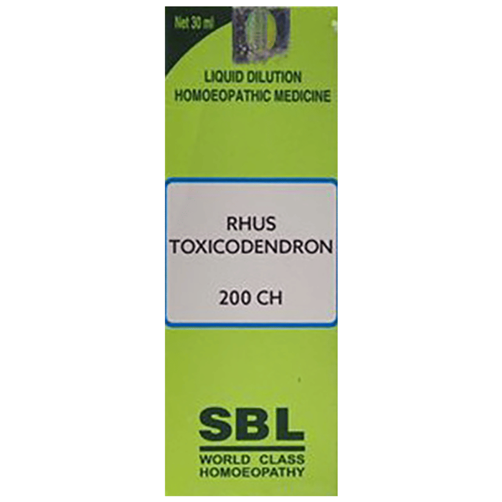 SBL Rhus Toxicodendron Dilution 200 CH bottle of 30 ml Dilution