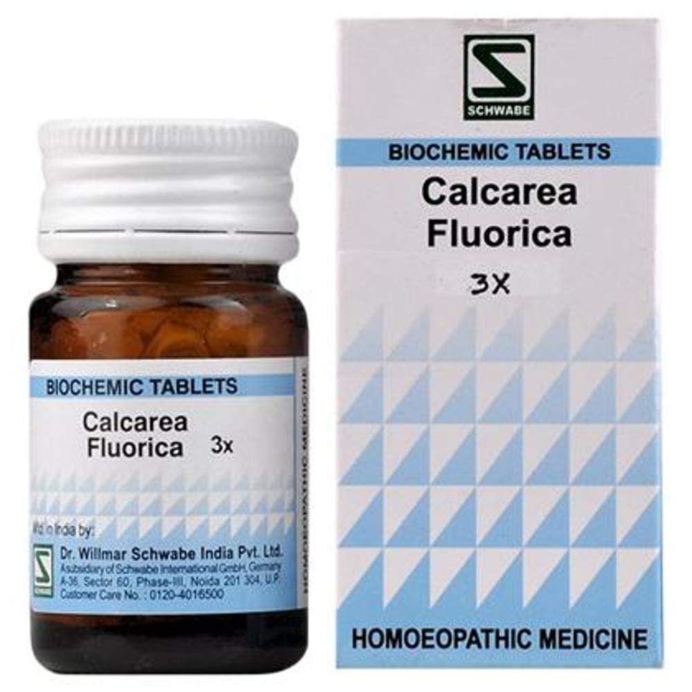 Dr Willmar Schwabe India Calcarea Fluorica Biochemic Tablet 3X bottle of 20 gm Biochemic Tablet Dr Willmar Schwabe India Calcarea Fluorica Biochemic Tablet 3X bottle of 20 gm Biochemic Tablet