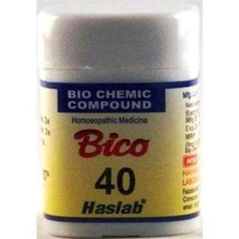 Haslab Bico 40 Biochemic Compound Tablet bottle of 20 gm Tablet Haslab Bico 40 Biochemic Compound Tablet bottle of 20 gm Tablet