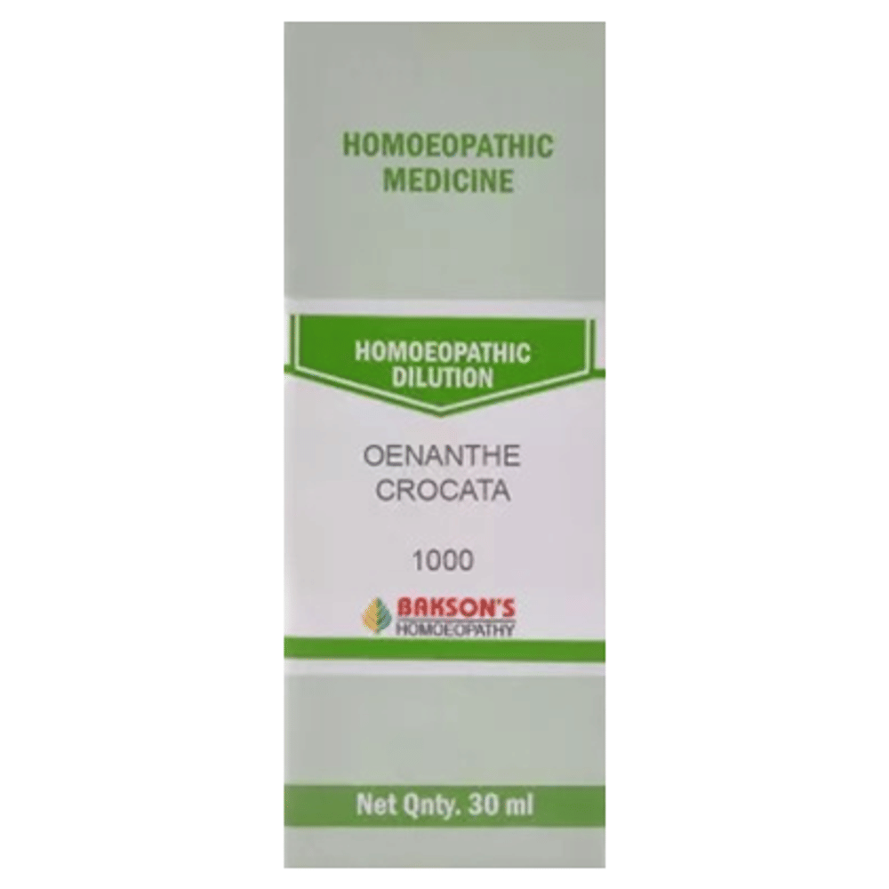 Bakson's Homeopathy Oenanthe Crocata Dilution 1000 CH bottle of 30 ml Dilution