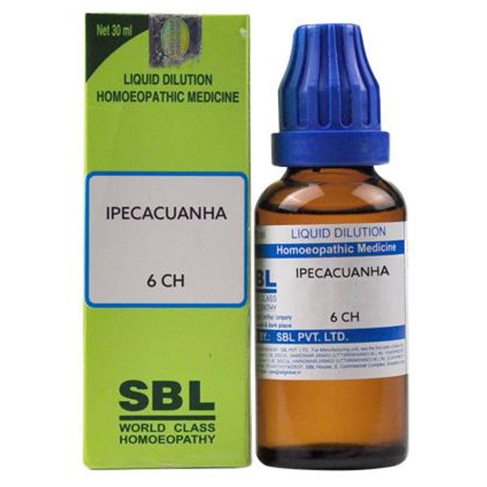 SBL Ipecacuanha Dilution 6 CH bottle of 30 ml Dilution