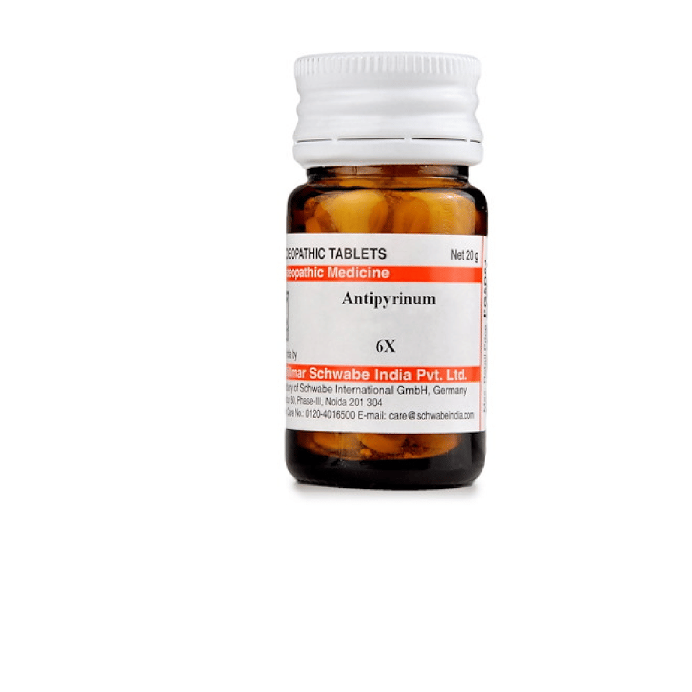 Dr Willmar Schwabe India Antipyrinum Trituration Tablet 6X bottle of 20 gm Trituration Tablet