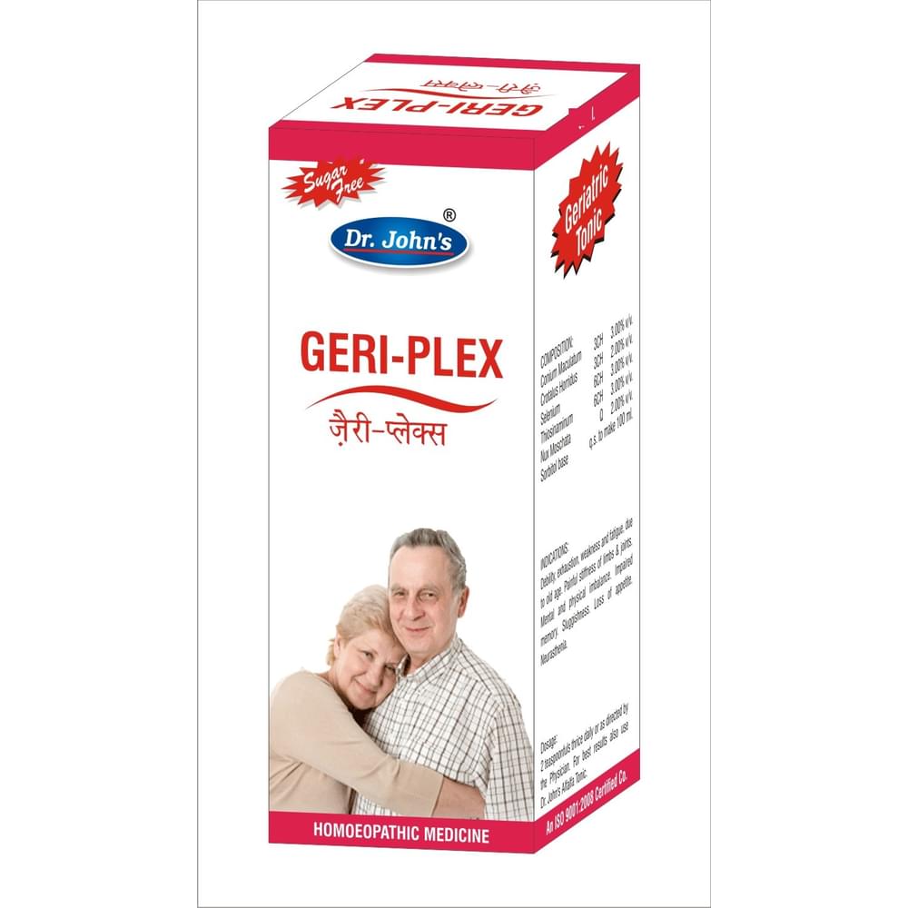 Dr. Johns Geri-Plex Sugar Free Drop bottle of 120 ml Drop