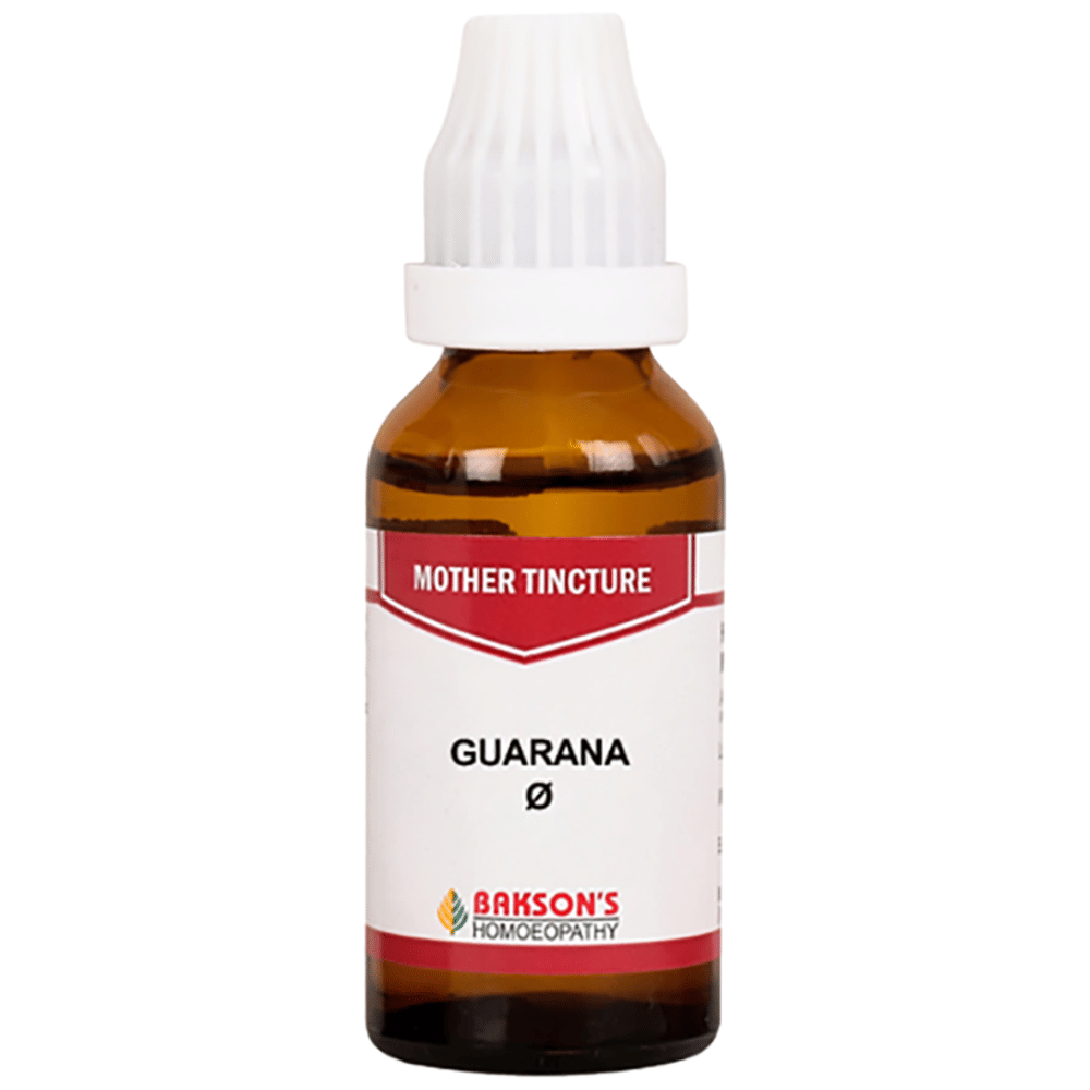 Bakson's Homeopathy Guarana Mother Tincture Q bottle of 30 ml Mother Tincture Bakson's Homeopathy Guarana Mother Tincture Q bottle of 30 ml Mother Tincture