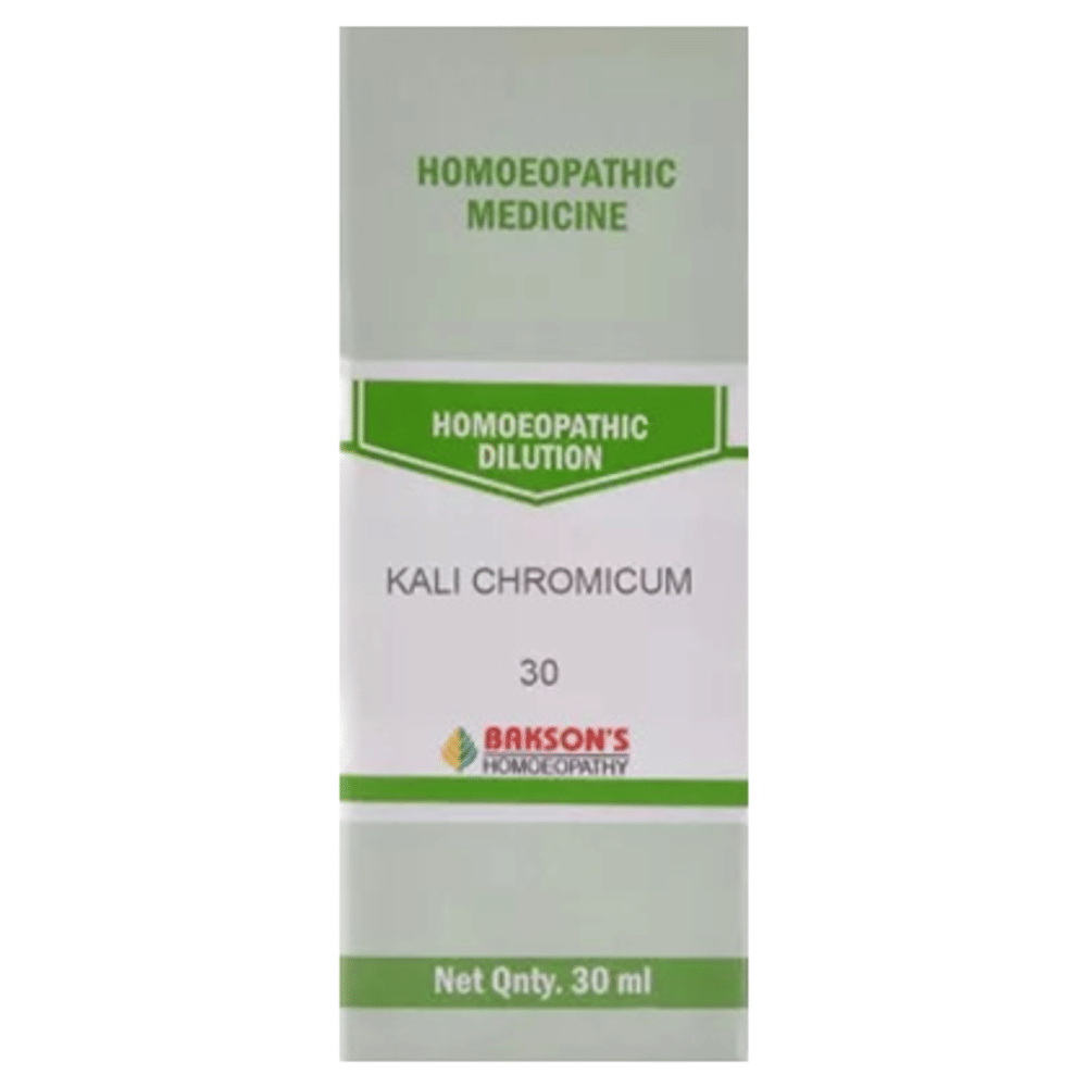 Bakson's Homeopathy Kali Chromicum Dilution 30 bottle of 30 ml Dilution